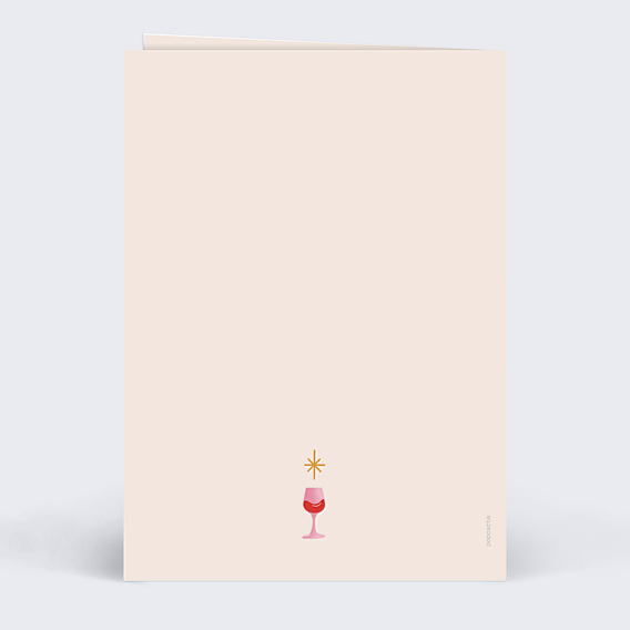 Carte de Noël Bon Pour dégustation