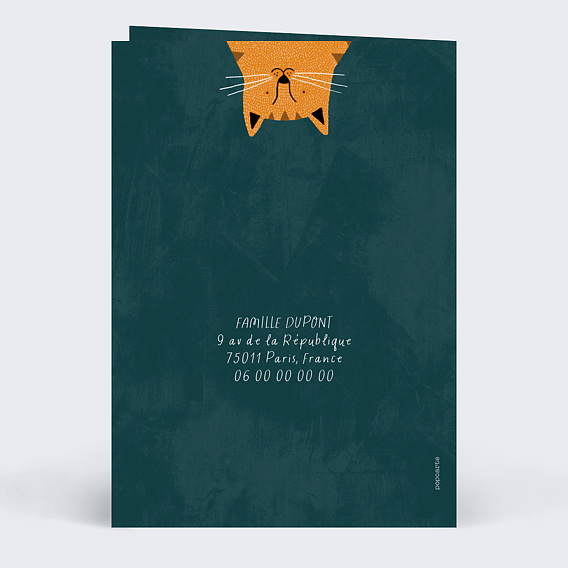 Carte de Noël Bon pour Chaton