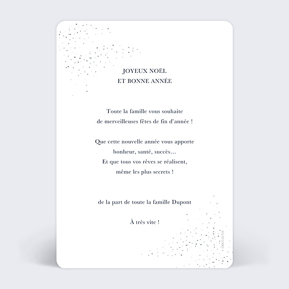 Carte de Noël Sous la neige photo
