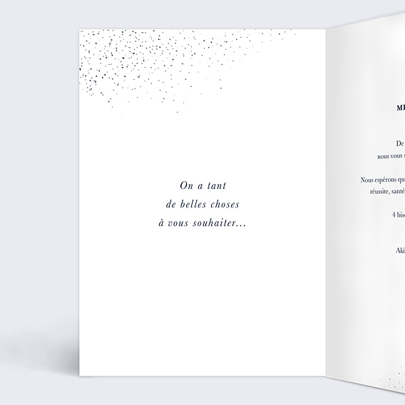 Carte de Noël  Sous la neige Intérieur Gauche