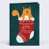 Carte de Noël Bon pour Chaton