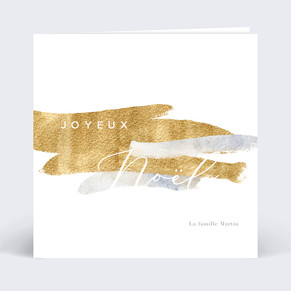 Carte de Noël Coup de Pinceau Recto