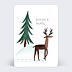 Carte de Noël Petit Caribou