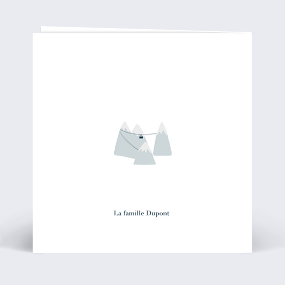 Carte de Noël Patinoire