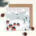 Carte de Noël  Village de Montagne Après 4