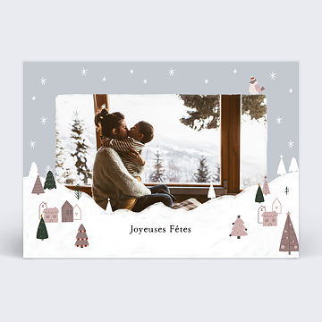Carte de Noël Chalet