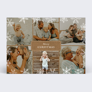 Carte de Noël Flocons d’hiver