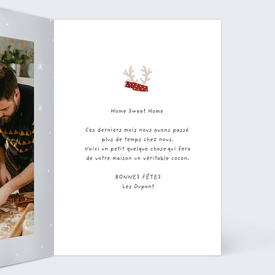 Carte de Noël Robert le Rêne Intérieur Droit