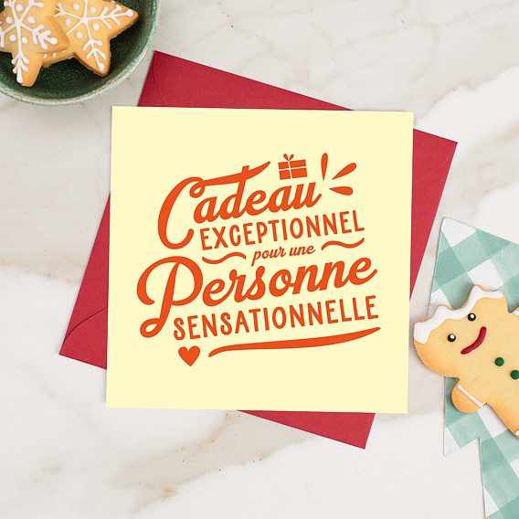 Carte de Noël Cadeau exceptionnel Après 4