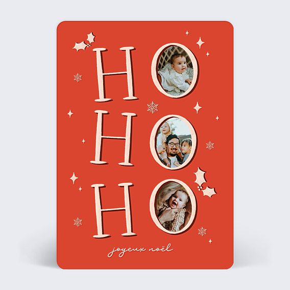 Carte de Noël Ho Ho Ho