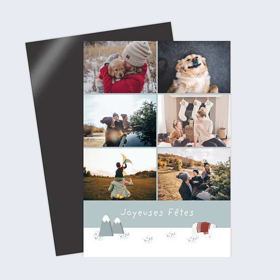 Carte de Noël  Alaska