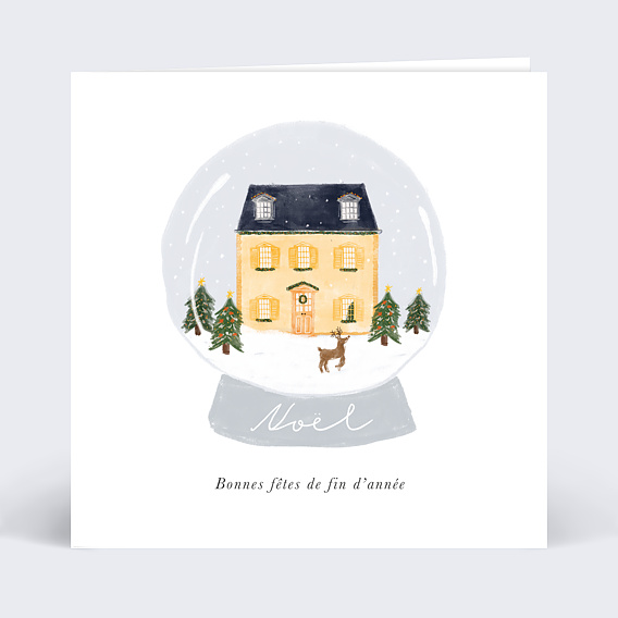 Carte de Noël  Réveillon Recto