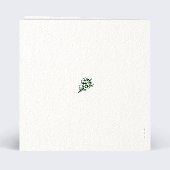 Carte de Noël  Joli Sapin Verso