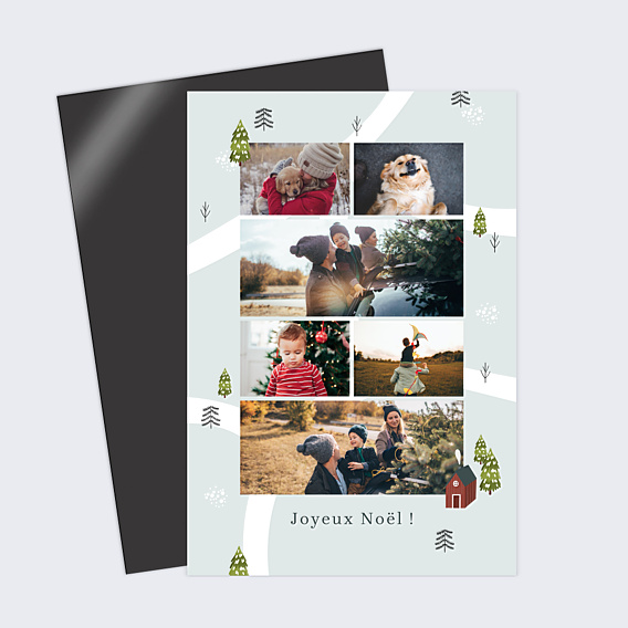 Carte de Noël Laponie