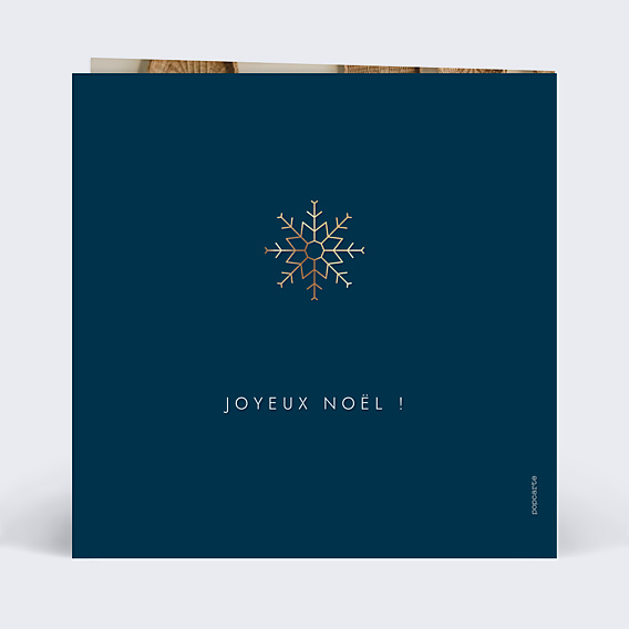 Carte de Noël Flocons Graphiques