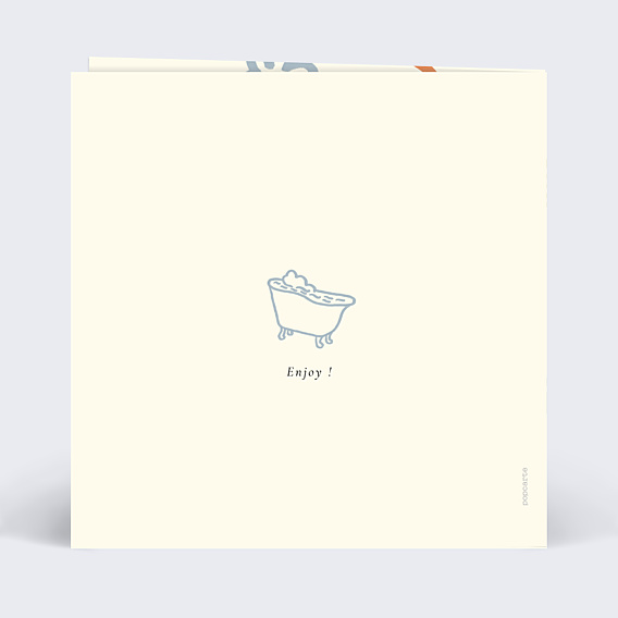 Carte de Noël Bon pour spa Noël