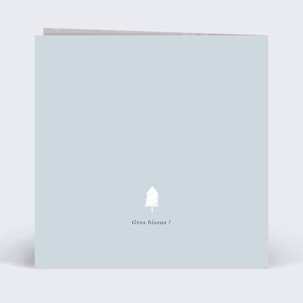 Carte de Noël Petit Traineau Verso