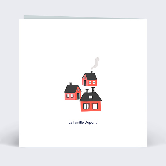 Carte de Noël Village de Montagne