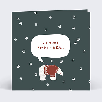 Carte de Nol Bon Pour Ours