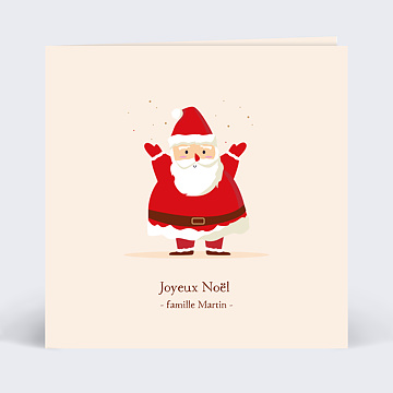 Carte de Nol  Pre Nol Heureux