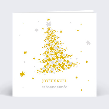 Carte de Noël  Sapin Étoilé 