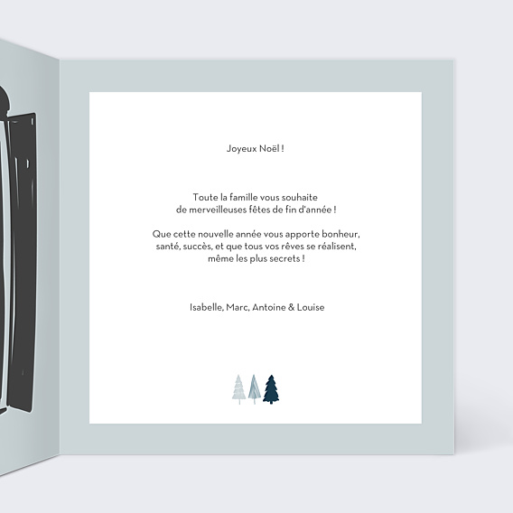 Carte de Noël Village de Montagne