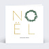 Carte de Noël Noel Couronne