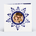 Carte de Noël Flocon Aquarelle