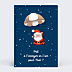 Carte de Noël Saut En Parachute