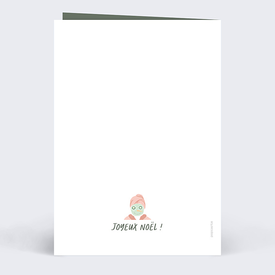 Carte de Noël  Bon pour Spa Verso