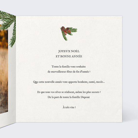 Carte de Noël Joli Brin