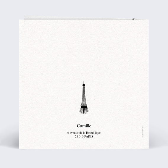 Carte de Noël Toits de Paris