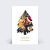 Carte de Noël Forme Sapin