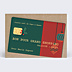 Carte de Noël Bon pour shopping