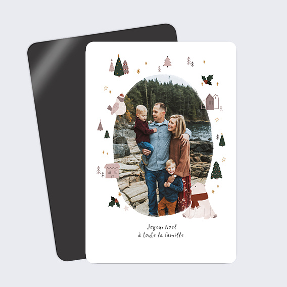 Carte de Noël Roi des forêts
