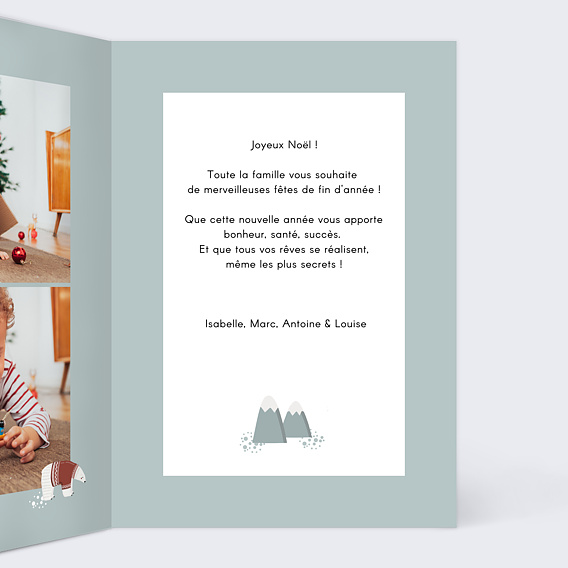 Carte de Noël  Alaska Intérieur Droit