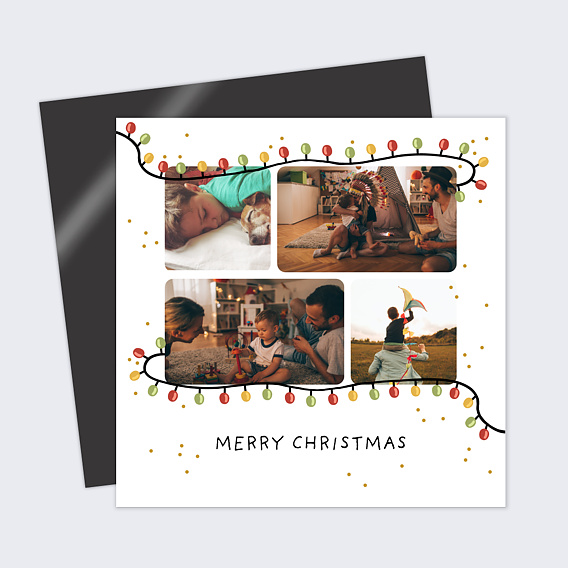 Carte de Noël  Lumière de Noel