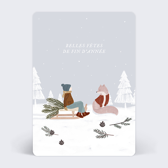 Carte de Noël Rencontre