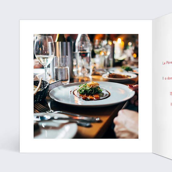 Carte de Noël  Beau cadeau Intérieur Gauche