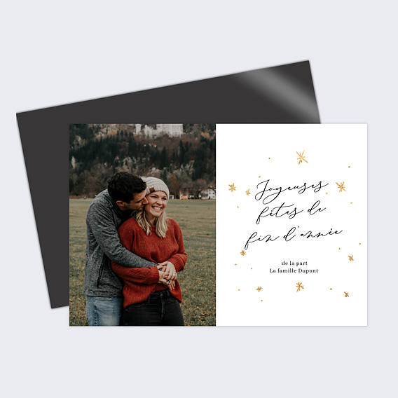 Carte de Noël Photos Étoiles