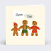 Carte de Noël Famille Pain d'Epices