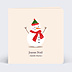 Carte de Noël Bonhomme de neige Heureux