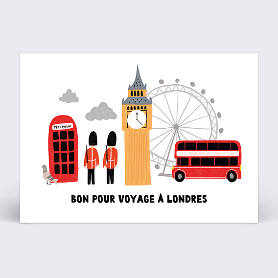 Carte de Noël Souvenirs Londoniens