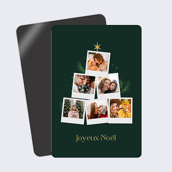 Carte de Noël Famille Sapin