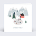 Carte de Noël  Patinoire Recto