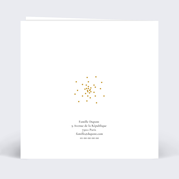 Carte de Noël Lumière de Noel Verso
