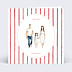 Carte de Noël Votre portrait en aquarelle aligné