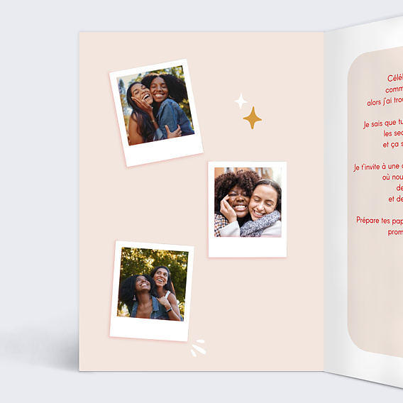 Carte de Noël Bon Pour dégustation Intérieur Gauche