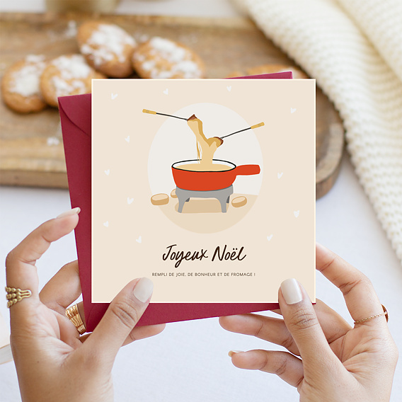 Carte de Noël Fondue