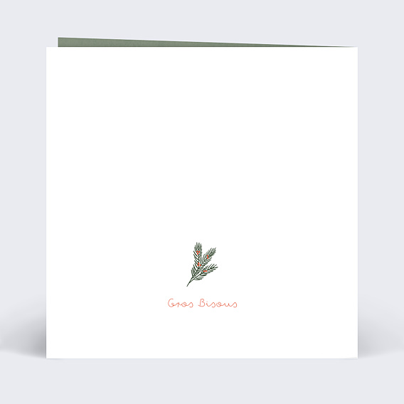 Carte de Noël  Cadeaux sous le Sapin Verso